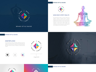 Mind, Body, Health and Spirit Brand Guide brand guide identity healthcare logo design