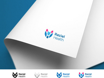 Raziel Health Logo Design branding and identity healthcare logodesign