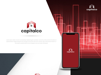 Capitalco Logo construction logo design