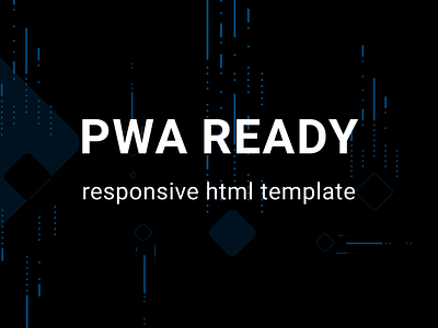 PWA  ready responsive html template