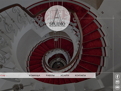 Ageeva studio home page web design