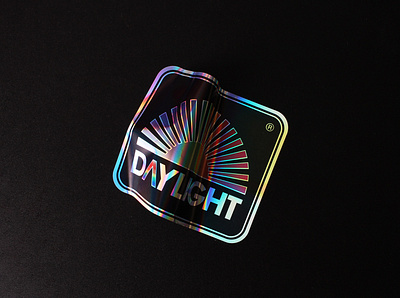 daylight hologram stickers branding customstickers design stickers