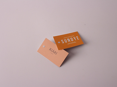 sundye custom dual color swing tags branding design swingtags tags