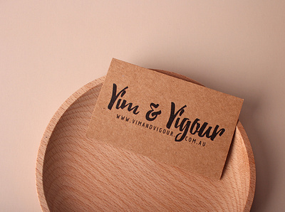 yim and yigour custom kraft business card au branding customstickers design stickers