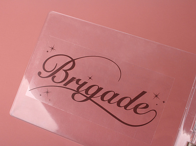 Brigade Custom Transparent Stickers AU branding customstickers design stickers