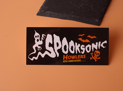 spooksonic howlers branding sticker australia branding customstickers design stickers