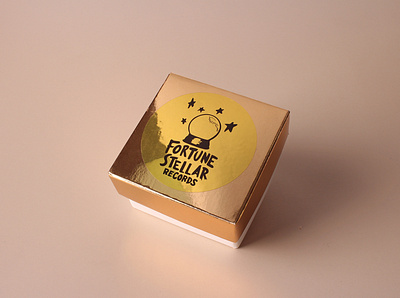 fortune stellar gold foil stickers branding customstickers design stickers
