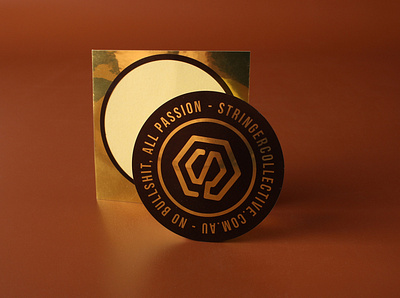 Stringer Collective Gold Vinyl Stickers branding customstickers design stickers