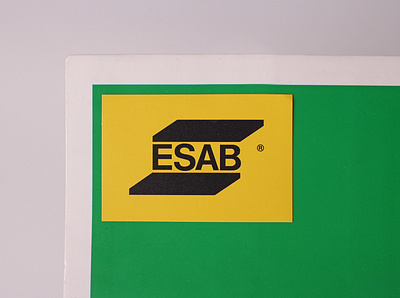 Rectangle Custom Stickers Esab branding customstickers design stickers