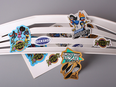 new zealand rockshop custom shape stickers artpaperstickers branding customstickers design stickers