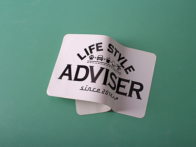 life style adviser custom vinyl stickers artpaperstickers branding customstickers design stickers