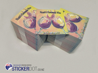 customised stickers printing branding design stickers