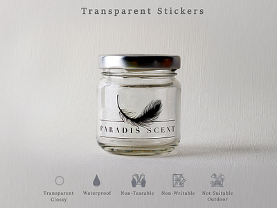 Transparent Stickers branding design stickers