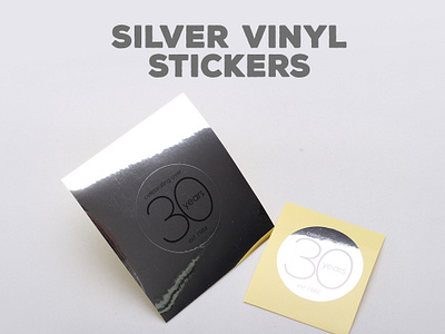 Silver Vinyl Stickers