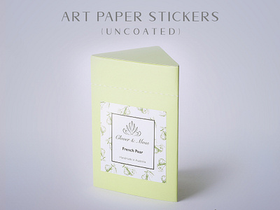 Art Paper Stickers Uncoated branding design stickers