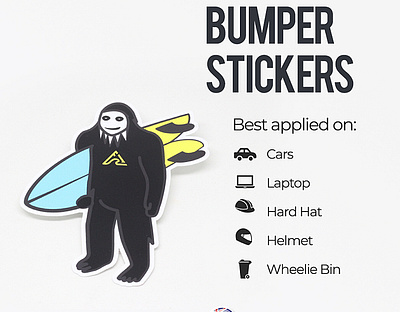 Bumper Stickers branding design stickers