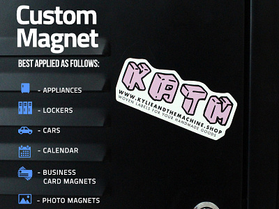 Custom Magnet branding design stickers