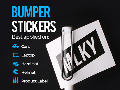 Bumper Stickers branding design stickers