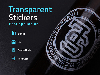 Transparent Stickers branding design stickers