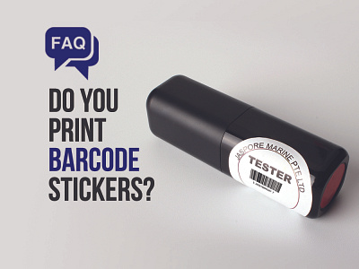 Barcode Stickers branding design stickers