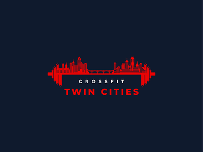 Crossfit Twin Cities gym logo business logo flat logo gym high class minimal modern art twin cities
