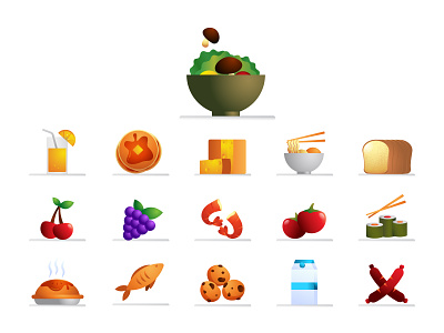 Free Food & Drinks Icons! app design dribbble flaticon free icon freepik healthyfood icon icon set logo ui ux vector