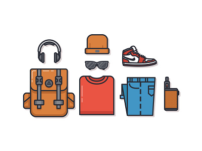 Man Stuff Icon app design dribble flaticon freepik icon illustration logo ui ux vector