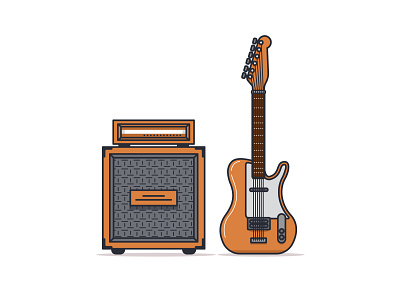 Electric Guitar app design dribbble fender freepik guitar icon illustration logo music ui ux vector