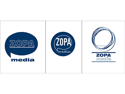 Zopa Logo agency base circle concept creative idea logo media shape