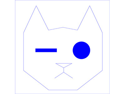 Dash&Dot Cat animal blue brand cat face dash deep dot eye logo royal simple
