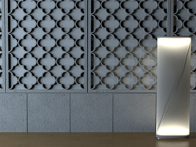 Ornamental Wall Tiles 3d decorative geometric light motif oriental ornament project tile visualization window