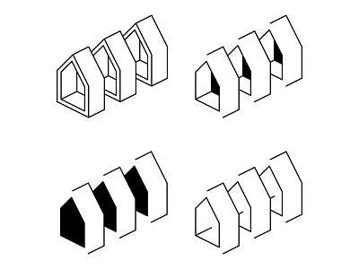 Cadre - marks exploration build farm frame house icon logo mark play shapes symbol type