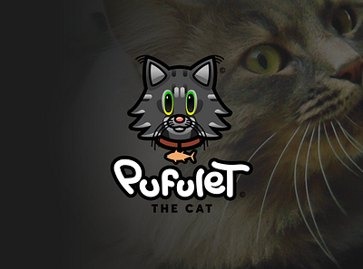 Pufulet The Cat Logo cat cat illustration illustrator cc logo logodesign