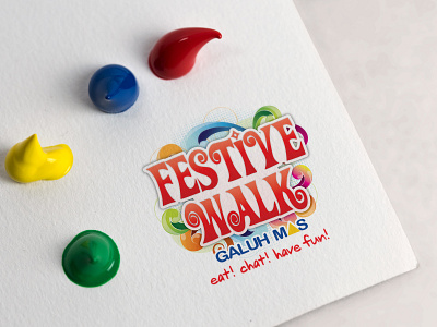 Festive Walk Logo design galuhmas graphic logo