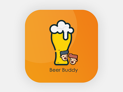 Beer Buddy App Icon illustration ui ux