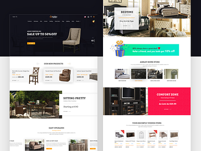 Website Home Page design ui ux