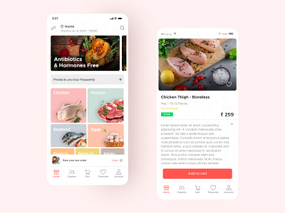 Food Delivery Application Design by Naveen Ved on Dribbble