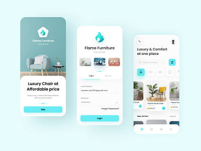 Furniture Buying App app app design app ui application chair chair app chair app ui chair app ui ux chairs design furniture furniture app furniture app ui minimal ui ui ux ui ux design ui design ui kit uidesign