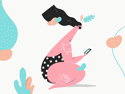 Swimmer girl art artwork blue character design colours design drawing girl character girl illustration illustration illustration art illustrator ipadpro mobile pink pool procreate summer tattoo