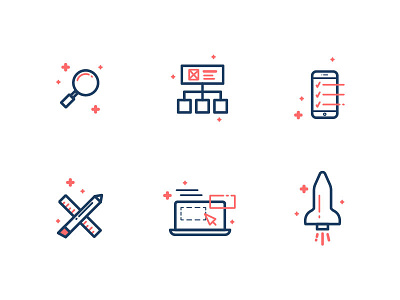 UX Icons icon prototyping research usability user testing ux vector visual design wireframes
