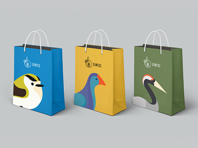 Bird Paradise Branding / Shopping Bag branding design flat illustration vector