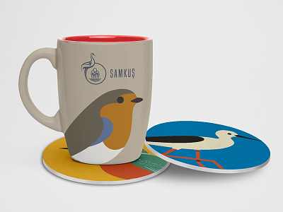 Bird Paradise Branding / Mug branding design flat illustration vector