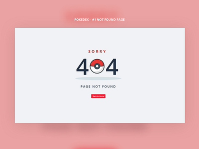 Pokedex - 404 Page 404 game not found pokeball pokedex pokemon web design
