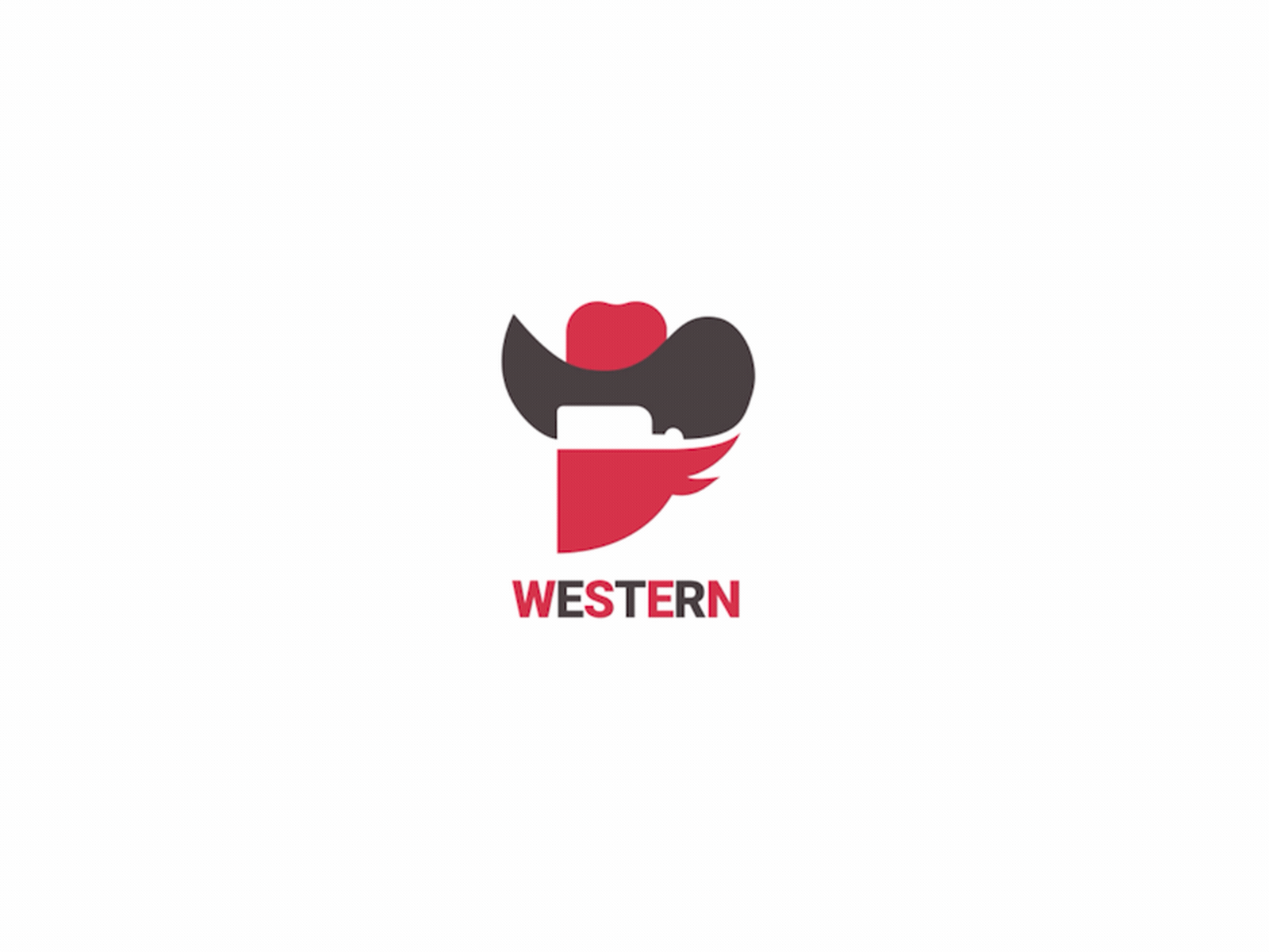 WESTERN logo motion 2d animated art design digitalart gift graphic illustraion logo logoanimation morph motion typogaphy web