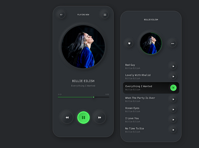 Music App dark mode design web interaction minimal interaction mobile mobile app mobile ui music app design music app ui portfolio ui ui design ui ux user experience userinterface