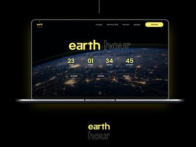 EARTH HOUR 2021 branding uidesign uiux uxdesign webdesign