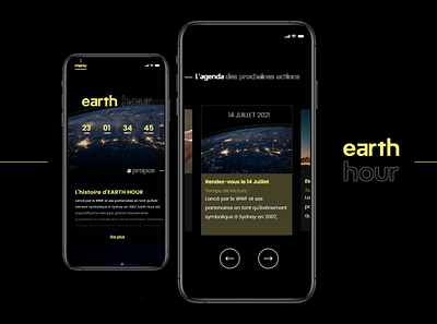 EARTH HOUR 2021 - Mobile branding mobile ui uidesign uxdesign uxui webdesign