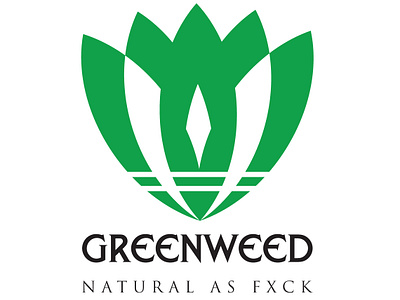 Green Weed green illustration legal weed natural organic recreational drug simple simple logo weed