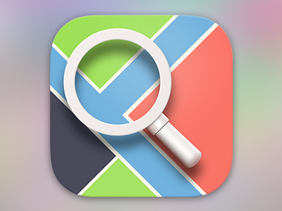 MapApp_icon icon ios map search