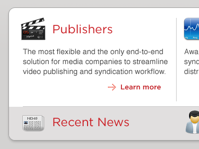 Publishers icon news video